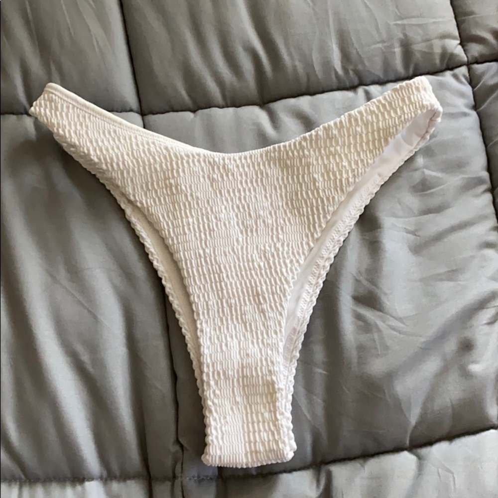 White Thong Bikini Bottom